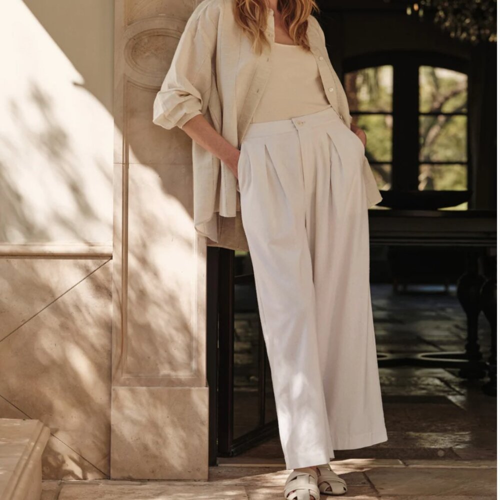 Jenni Kayne Relaxed Trousers in Ivory